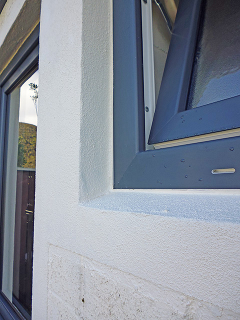 gallery image - blue-coloured window frame